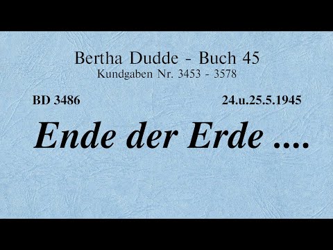 BD 3486 - ENDE DER ERDE ....