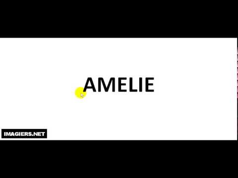 How To Pronounce French First Name # AMELIE