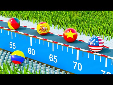 Marble Race Olympic Games - Marble Race Countries (Who Will Win?)