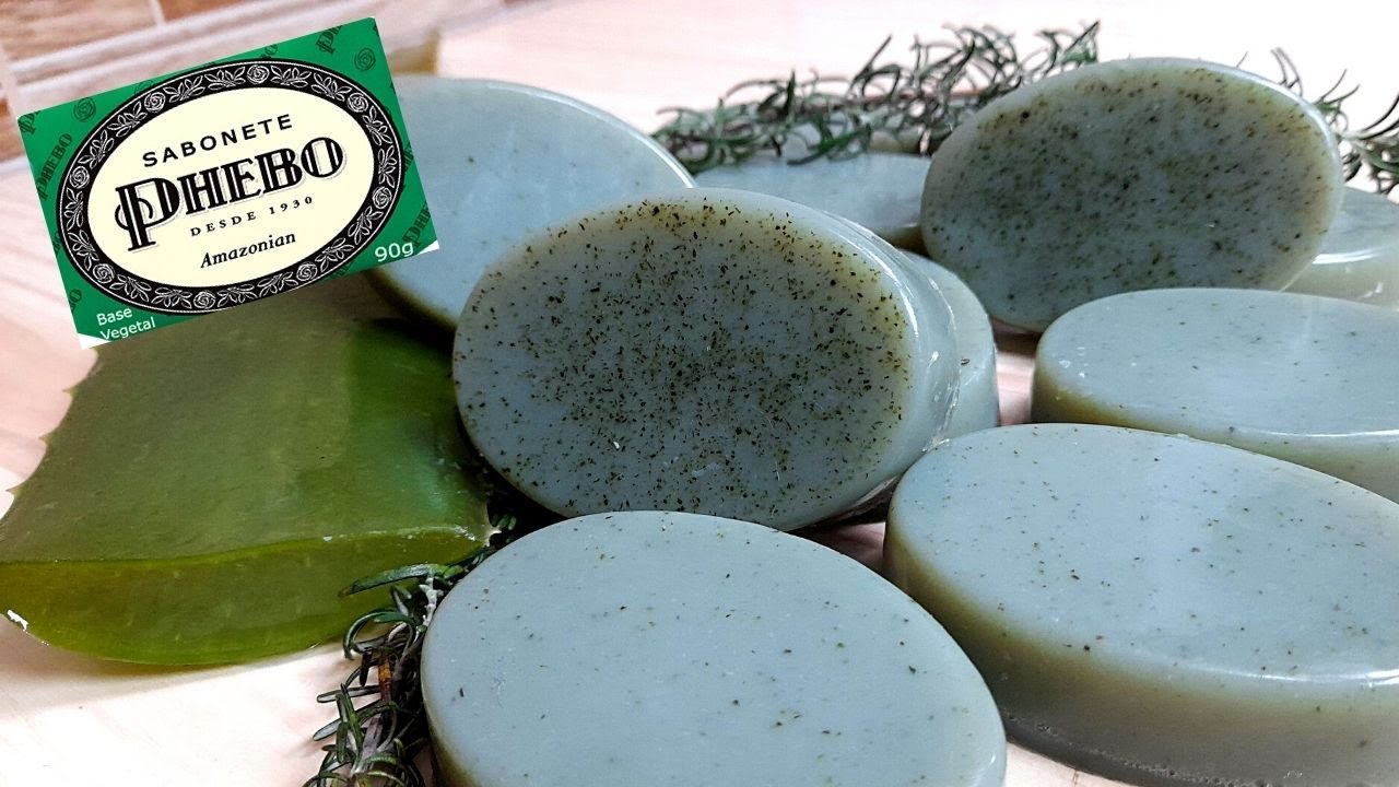SABONETE HIDRATANTE DE BABOSA COM ALECRIM  -  ALOE VERA PERFUMADA - RENDE MUITO  -  FAÇA VENDA