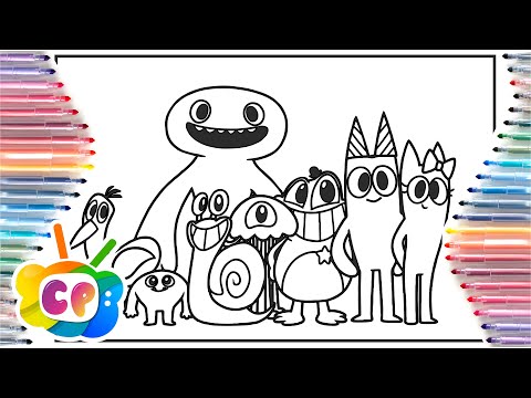 Garten of Banban all original characters/ GARTEN of BanBan CHAPTER 2 Coloring page /GARTEN of BanBan