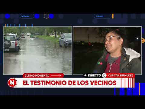Capitán Bermúdez afectada por el temporal - TELEFE ROSARIO