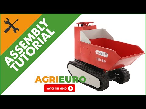 GeotechPro Mini Dumper TMD 400 Battery-Powered Tracked Barrow - Dumper 400Kg - Assembly tutorial