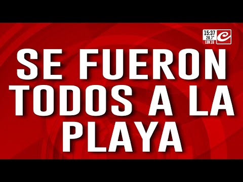 Se fueron todos a la playa: hoteles y restaurantes llenos