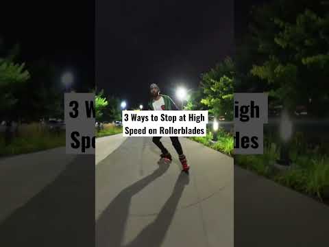 Best High Speed Stops on Inline Skates 🛑 #inlineskate #skating #tips #shorts