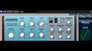 Video thumbnail for Azurite multi voice chorus || VST free || Guitar test by GVPAudio