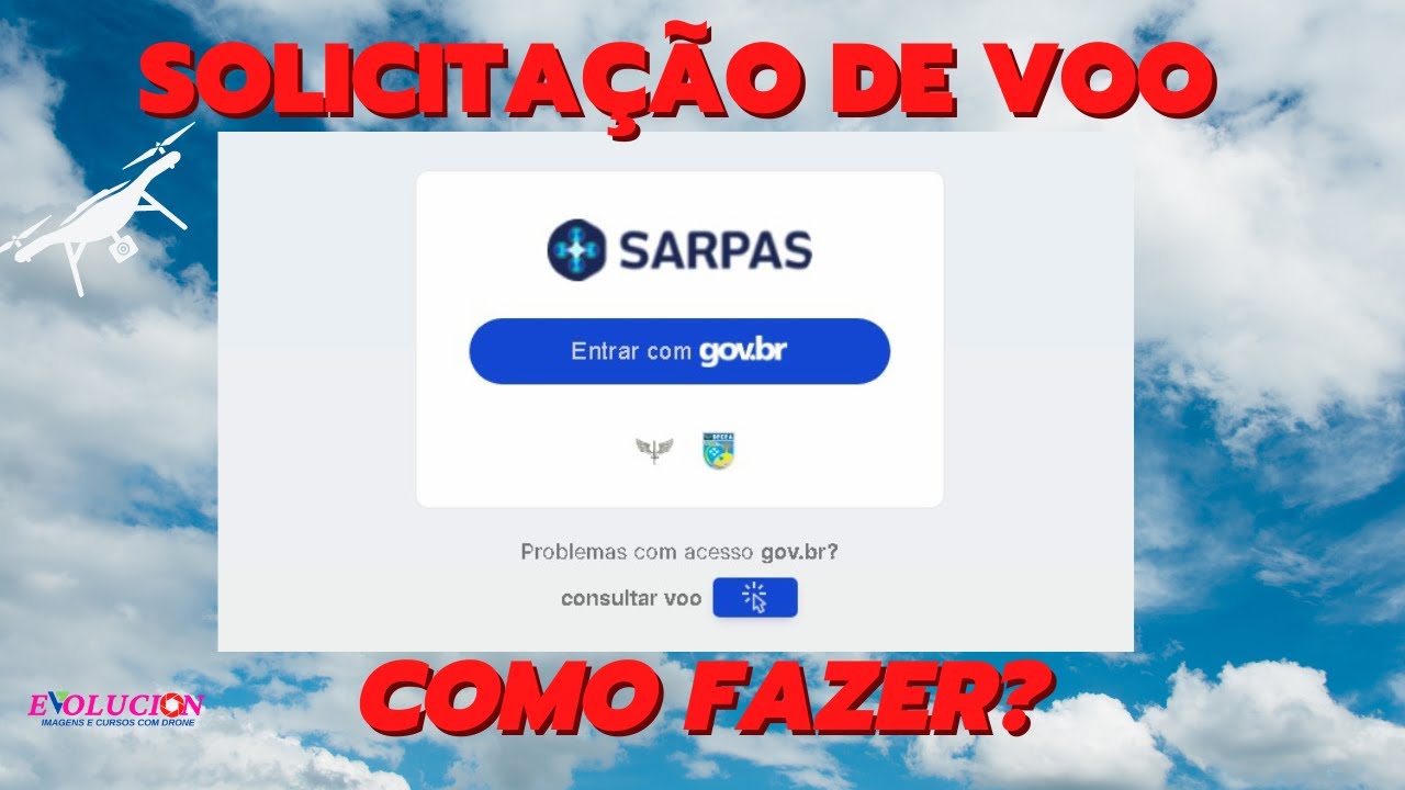 Sarpas NG Solicitação Voo Drone