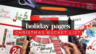 How to make a CHRISTMAS BUCKET LIST Planner Insert for a Discbound Holiday Planner or Journal