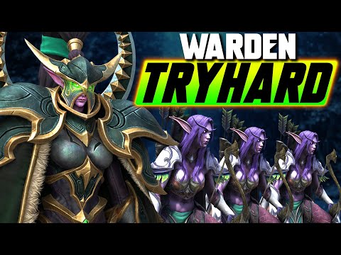 WARDEN - Serious High MMR game! - WC3 - Grubby