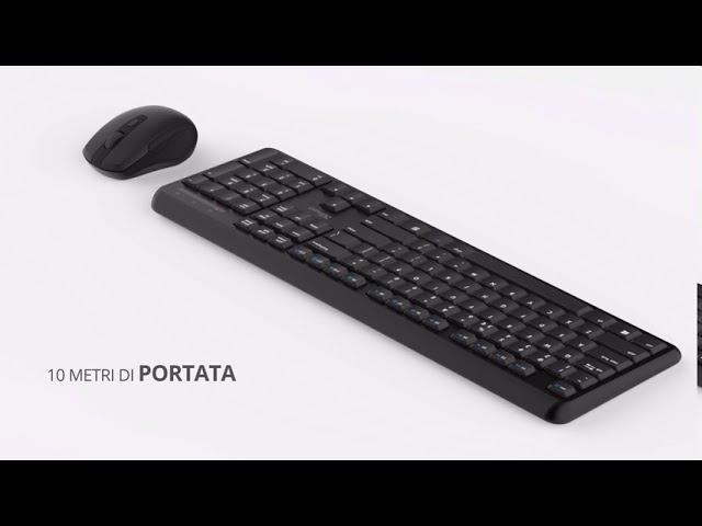 Trust Ymo Combo Teclado Inalámbrico + Ratón video