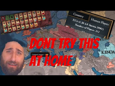 [EU4] We tried to host a 212 person Multiplayer lobby and this is what happened - featuring Zlewikk