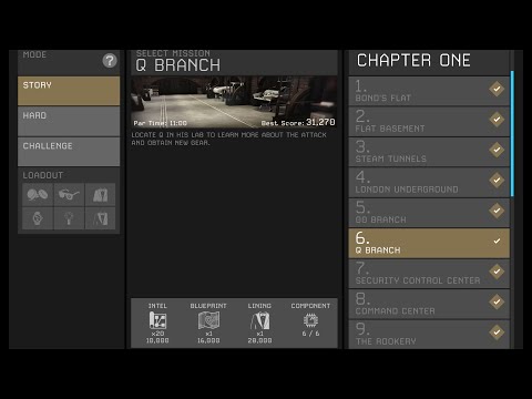 Cypher 007 - Chapter 1.6 | Q Branch | Story Mode | 28000 Score | Walkthrough | James Bond