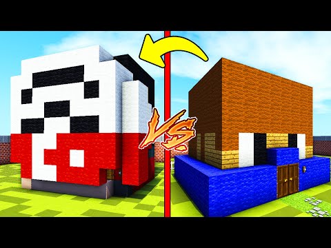 TERS MASKE EVİ VS AZİZ GAMİNG EVİ - EV VS EV KAPIŞMASI - Minecraft