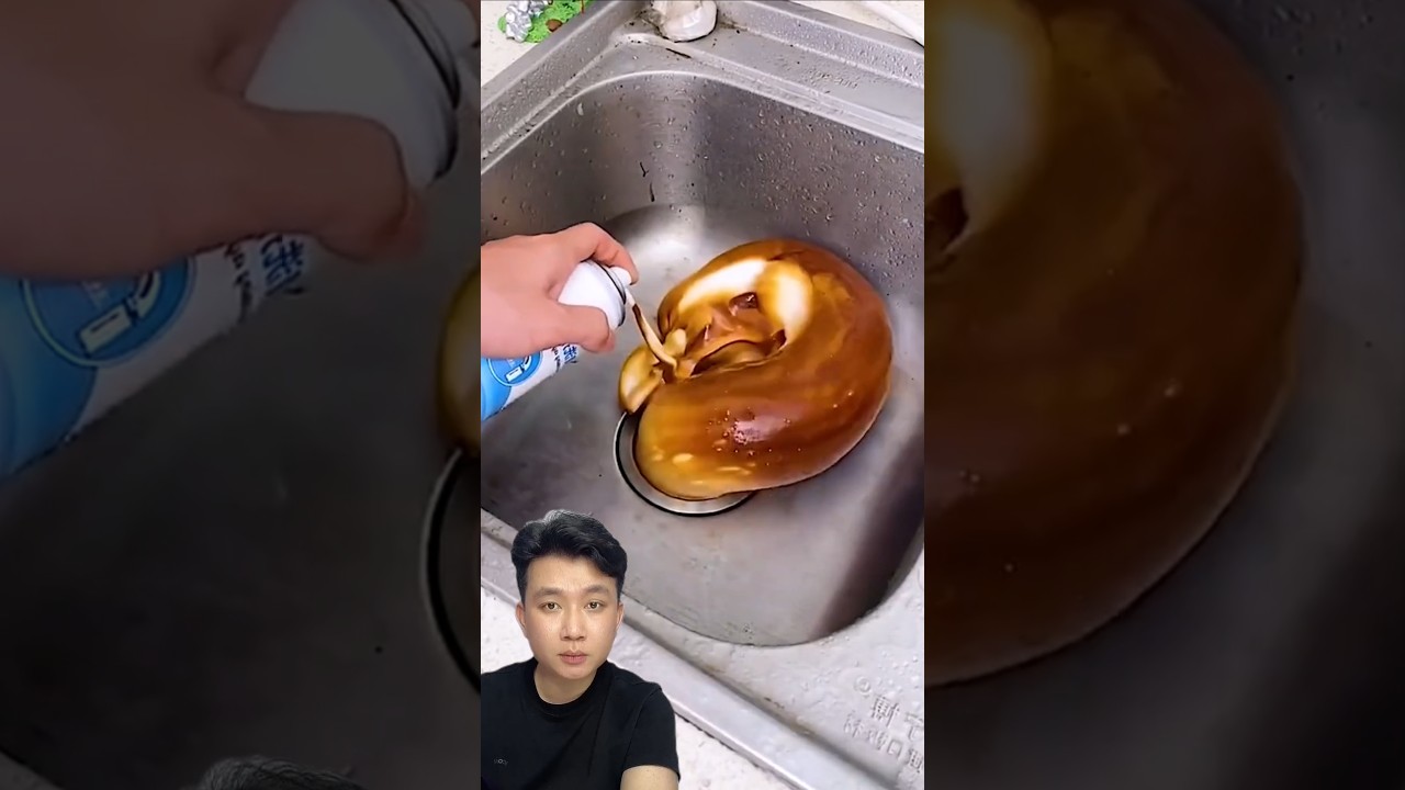 drain cleaning spray test #shortvideo #home #experiements