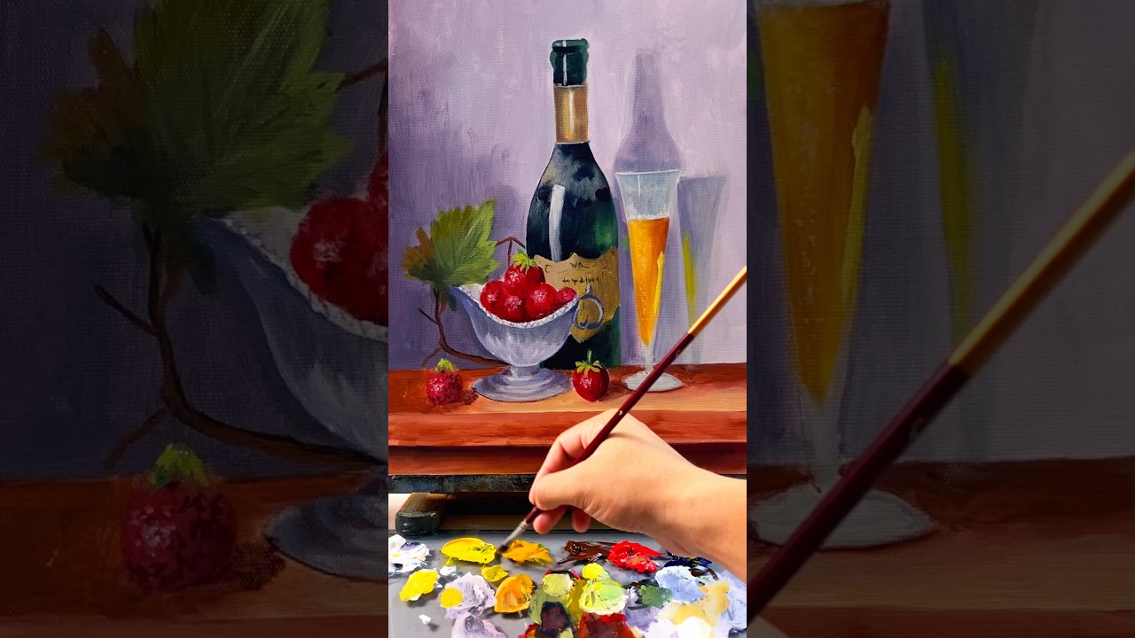 🎨 You Won’t Believe This Is Acrylic! #huyhoihoaart #art #acrylicpainting #drawing