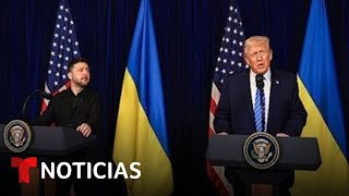Trump y Zelenskyy hablan con medios tras su reunión en Florida