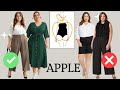 How To Style Apple Shaped Body Type Apple Shaped Body Styling Guide Bodyshapes Fashion Styling
