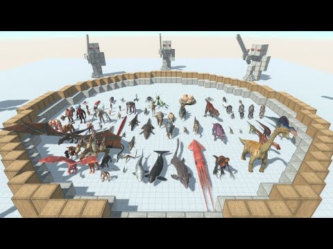 1 vs 1 vs 1 ALL UNITS BATTLE COMPETITION Animal Revolt Battle Simulator