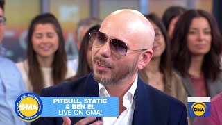 Pitbull Talks Collaborating with Static and Ben El on Good Morning America