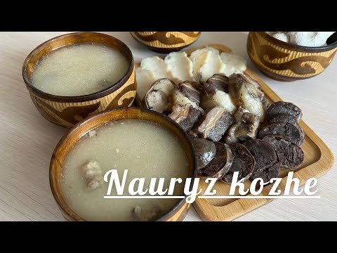 Traditional kazakh soup Традиционный казахский суп Наурыз коже