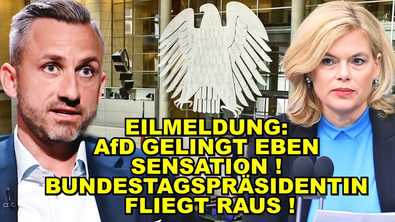 EIL: Bundestagspräsidentin FLIEGT RAUS!