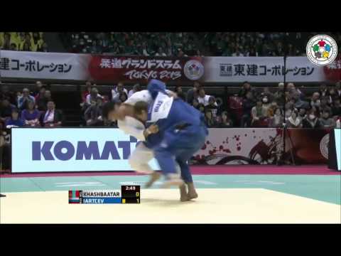 Judo Grand Slam Tokyo 2013: Tsagaanbaatar KHASHBAATAR (MGL) - Denis IARTCEV (RUS) Bronze [-73kg]
