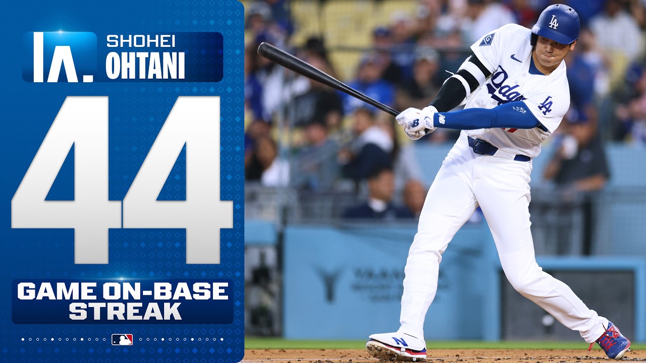 Shohei Ohtani's 44-GAME ON-BASE STREAK! (Passes Ichiro Suzuki for longest by Japanese-born player!)