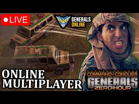 🔴LIVE -  Living In The Shadows On Generals Online! | C&C Generals Zero hour!!