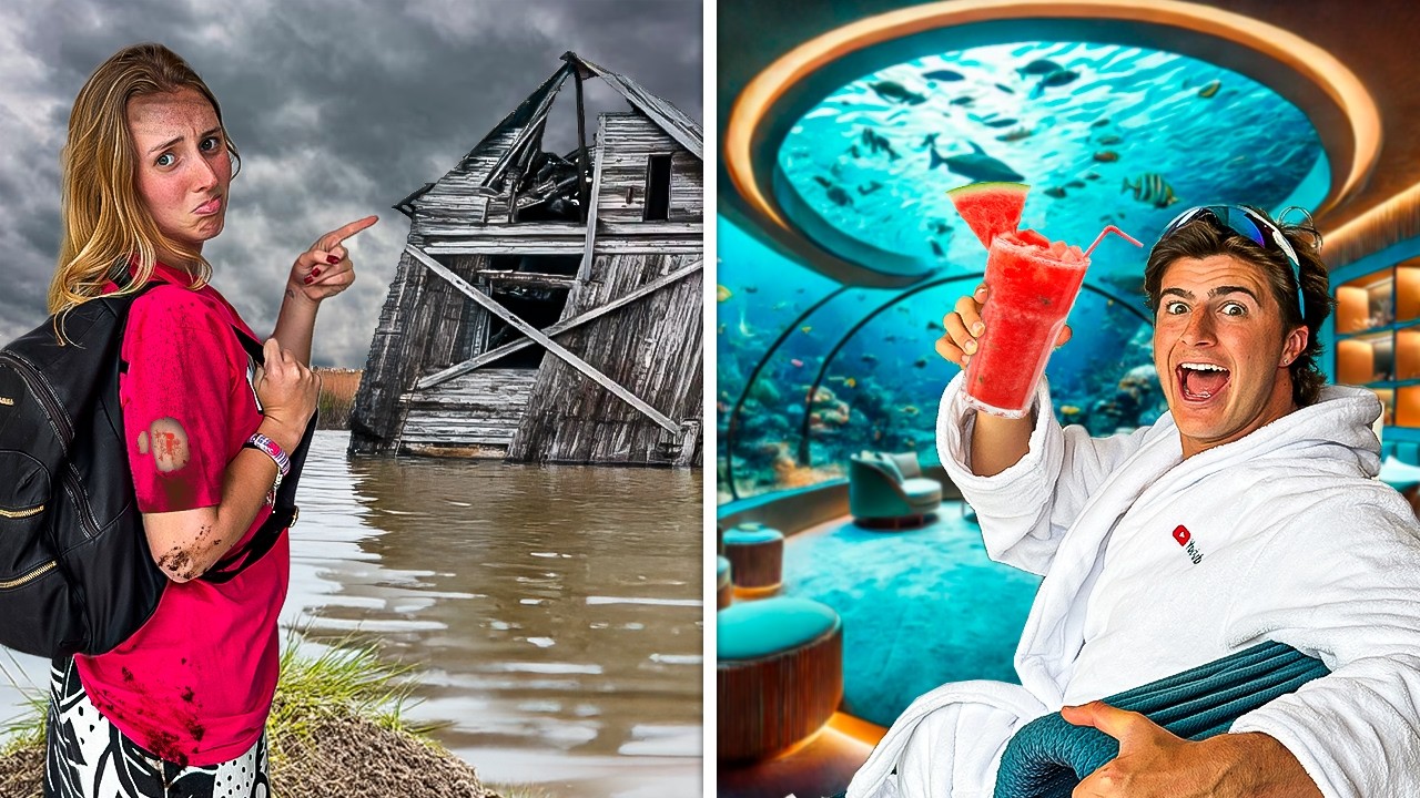 SOBREVIVI: FÉRIAS DE R$1 ❌ R$1000 (CASA FLUTUANTE)