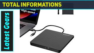 Download lagu Amicool External USB-C USB 3.0 CD/DVD Drive Burner Player – Best Slim Disc Drive mp3