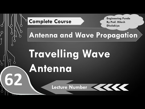 Travelling Wave antenna or Non Resonant Antenna in Antenna and Wave Propagation by Engineering Funda