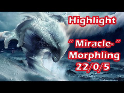 Dota 2 Top Miracle Morphling 22 kill 0 dead  "Highlight"