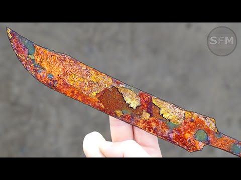 Restoration Very Old Rusty US Pilot Knife