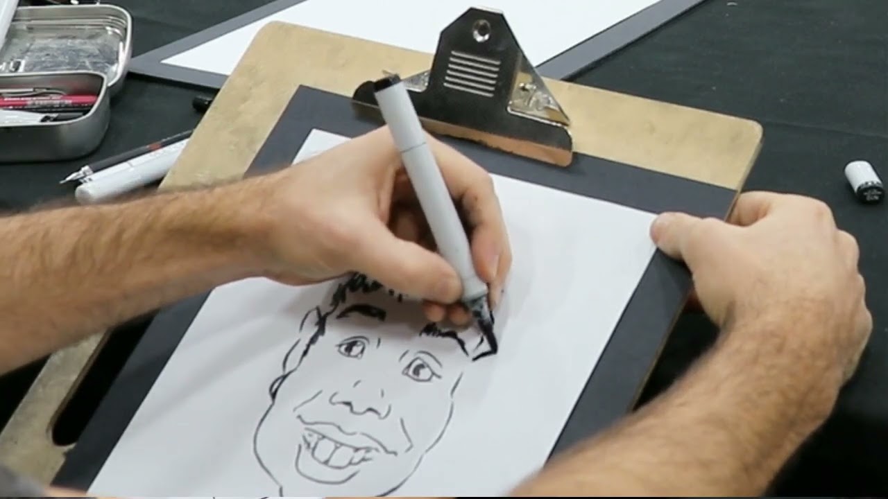 Promotional video thumbnail 1 for Caricatures by Traveling Studio Lecocq