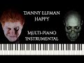 Danny Elfman - Happy | Multi-Piano | Instrumental