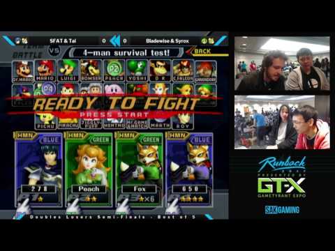 Runback 2017 Doubles Losers Semis - CLG|SFAT & Tai (Blue) vs Bladewise & Syrox (Green)