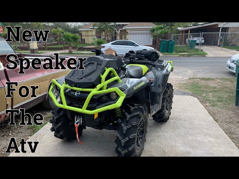 `Can-am Gets a Little Upgrade ! (Boss Audio ATV Speaker)