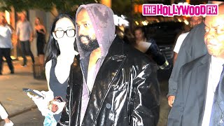 Kanye West & A Mystery Woman Are Caught Sneaking Out The Back Door Of The Vogue Fashion Show In N.Y.