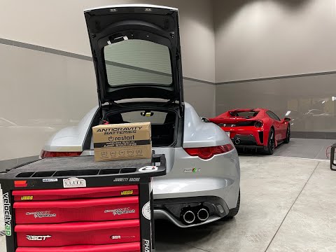 Lithium Car Battery Install Jaguar F-Type R - 40LBS WEIGHT REDUCTION!