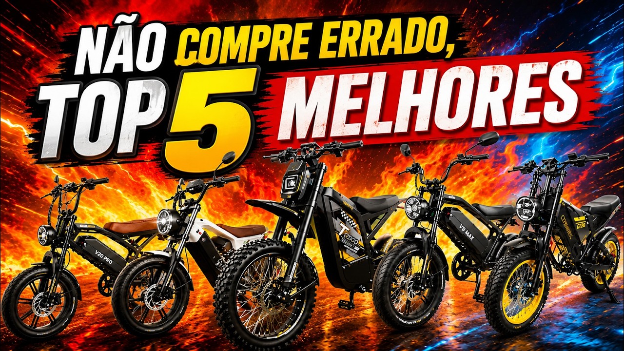 As 5 Melhores Bicicletas Elétricas 1000W em 2026: Qual a Melhor Custo-Benefício?