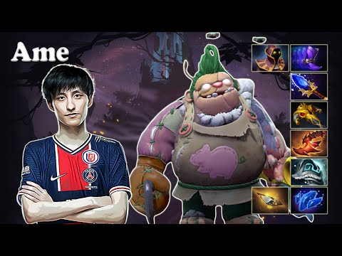 Ame - Pudge Safelane | Dota 2 7.29d Gameplay