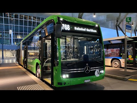 🇨🇭 VBG Buslinie 768 von Zürich Flughafen✈️ nach Zürich Bahnhof Oerlikon [4K]