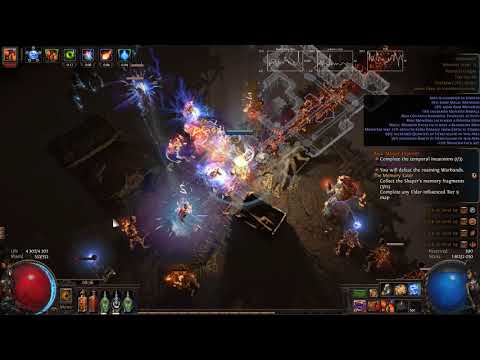 Path of exile - Betrayal leauge storm brand elementalist build update! insane map clearer