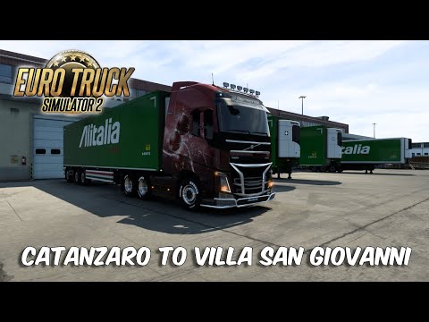 Catanzaro to Villa San Giovanni | Euro Truck Simulator 2 | ETS2 1.43 | Logitech G920 | Eye Tracker 5