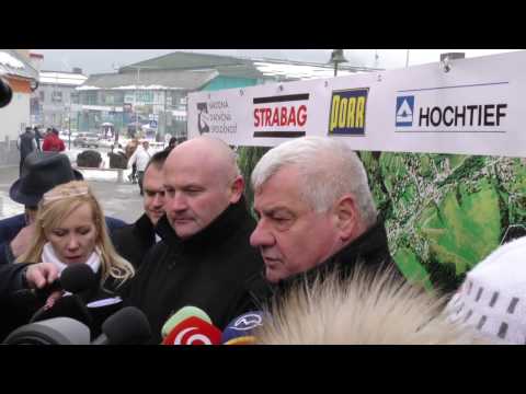 V Čadci poklepali základný kameň stavby D3 Čadca, Bukov - Svrčinovec