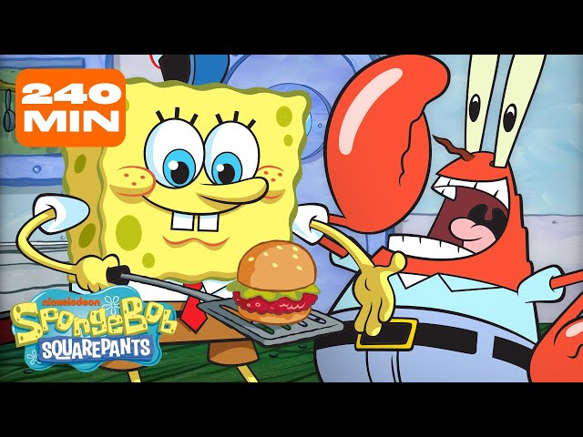 4 HOURS of SpongeBob 🧽 | SpongeBob SDDEFAULT Thumbnail