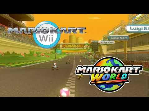 Mario Kart Wii - Credits 1 Mashup (Original + Mario Kart World)