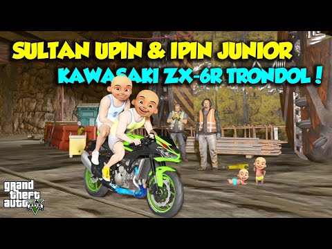 MISI EPIC TROWONGAN TAMBANG TERBENGKALAI GTA 5 KAWASAKI ZX-6R MODIF - GTA 5 MOD UPIN & IPIN SPESIAL