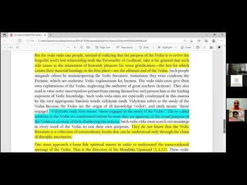 Session 9: Part 2/2 - Isopanishad - Bhakti Shastri Course - HG Sakshi Achyut Prabhuji