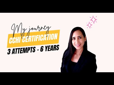 It took me six years and three attempts to get my CCHI certification